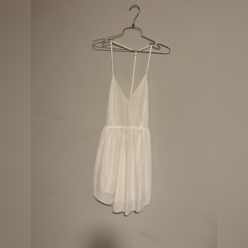 Zaful White Backless Dress